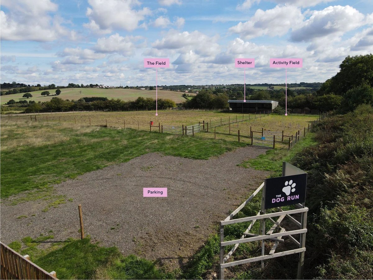 The Dog Run, Dog Field, Potters Bar in Hertfordshire