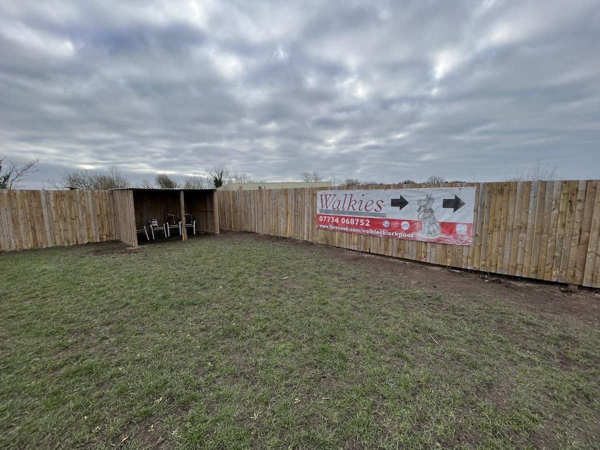 Walkies Dog Fields, Blackpool in Lancashire